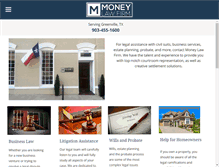 Tablet Screenshot of moneylawfirm.net